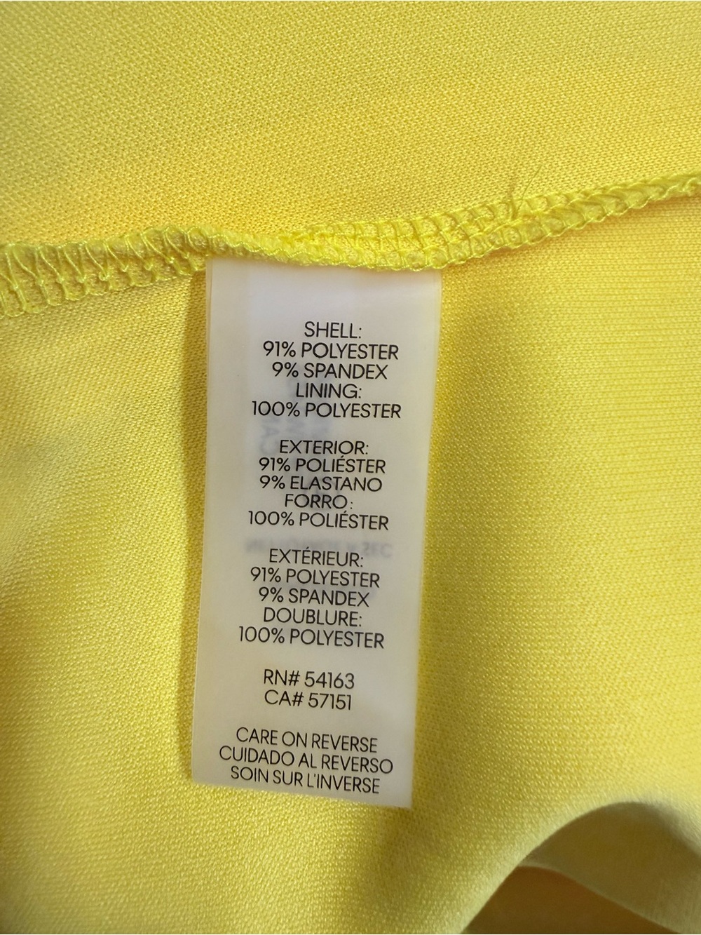 Calvin Klein Yellow Cap-Sleeve Sheath Midi Dress - Picture 8 of 8